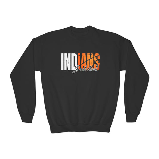 Indians Basketball Youth Crewneck Sweatshirt